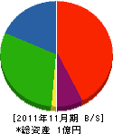 岡山ハウス工業 貸借対照表 2011年11月期