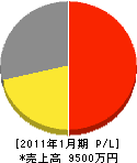 丸更産業 損益計算書 2011年1月期