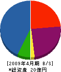 東興産業 貸借対照表 2009年4月期