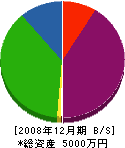小川設備 貸借対照表 2008年12月期
