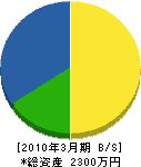 須藤電業 貸借対照表 2010年3月期