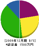 笹川住設 貸借対照表 2009年12月期