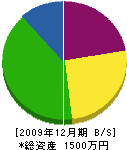 笹川住設 貸借対照表 2009年12月期 笹川住設 貸借対照表 2009年12月期