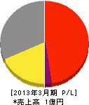 成川電設商会 損益計算書 2013年3月期