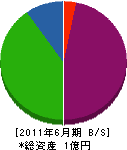 京本塗装工業 貸借対照表 2011年6月期
