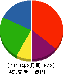 堀田造園 貸借対照表 2010年3月期