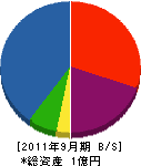 須田木材 貸借対照表 2011年9月期