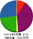 今田商店 貸借対照表 2010年4月期