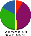 ハウス松田 貸借対照表 2010年2月期