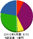東昇建設工業 貸借対照表 2012年8月期