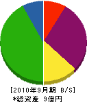 永井工務店 貸借対照表 2010年9月期