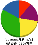 阿久沢工業 貸借対照表 2010年5月期