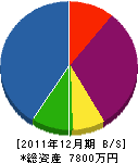 カネト製網 貸借対照表 2011年12月期