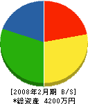 相川商事 貸借対照表 2008年2月期