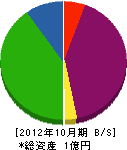 大央電設工業 貸借対照表 2012年10月期