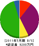 日昇電設 貸借対照表 2011年5月期