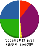 ハウス松田 貸借対照表 2008年2月期