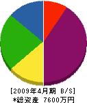 関西アサヒ 貸借対照表 2009年4月期