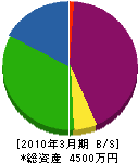 大野エクステリア・グリーン 貸借対照表 2010年3月期