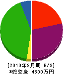 今井水道ガス工事店 貸借対照表 2010年8月期