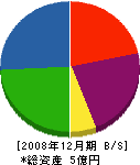 千葉製材所 貸借対照表 2008年12月期