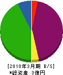 永田冷機工業所 貸借対照表 2010年3月期