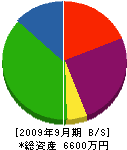 鈴木設備工業 貸借対照表 2009年9月期