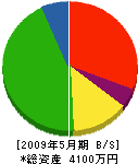 小松建設工業 貸借対照表 2009年5月期