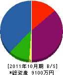 近江スポーツ 貸借対照表 2011年10月期
