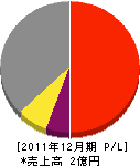 山田電設 損益計算書 2011年12月期