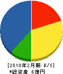 リノテック 貸借対照表 2010年2月期 リノテック 貸借対照表 2010年2月期