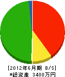 ヨシケン 貸借対照表 2012年6月期