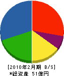 矢野建設 貸借対照表 2010年2月期