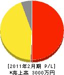中田造園 損益計算書 2011年2月期