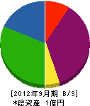 富士防水工業 貸借対照表 2012年9月期