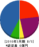 日研電工 貸借対照表 2010年3月期