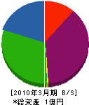 安藤建材店 貸借対照表 2010年3月期