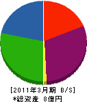 石川工業 貸借対照表 2011年3月期