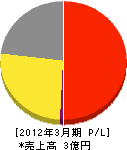 日本デジタル通信 損益計算書 2012年3月期