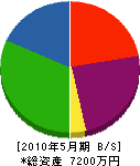 太田綜合設備 貸借対照表 2010年5月期