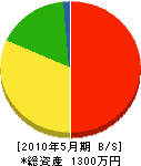 鎌田繁建設 貸借対照表 2010年5月期