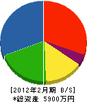 佐藤造園 貸借対照表 2012年2月期