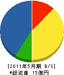佐藤林業 貸借対照表 2011年5月期