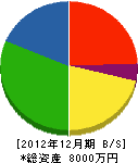 佐藤建設 貸借対照表 2012年12月期