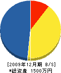 花井建材 貸借対照表 2009年12月期