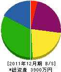 安田電工 貸借対照表 2011年12月期