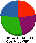 吉田電興社 貸借対照表 2010年12月期