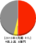 日本トヨコム 損益計算書 2013年3月期