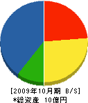 田村製作所 貸借対照表 2009年10月期