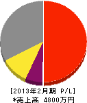 丸慶土田塗装 損益計算書 2013年2月期